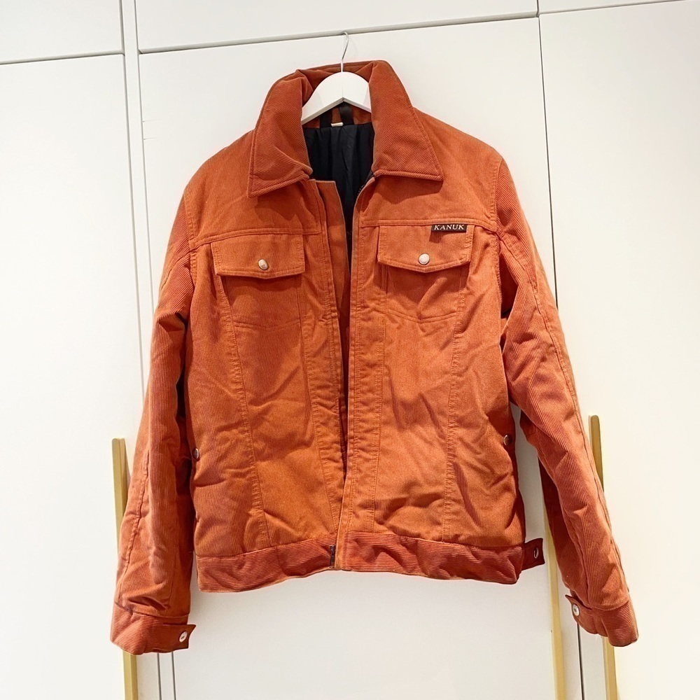 Burnt Orange 𝅺Kanuk Women’s Insulated Corduroy Thermal Bomber Jacket